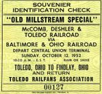 Millstream Special Ticket